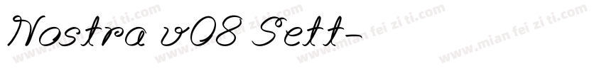 Nostra v08 Sett字体转换